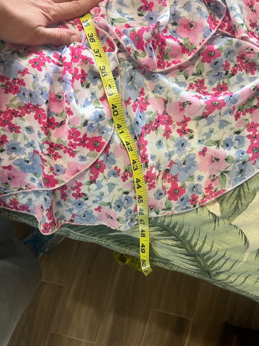 PrettyGarden Pink Floral High-Low Wrap Dress with Tie Waist - Picture 10 of 10